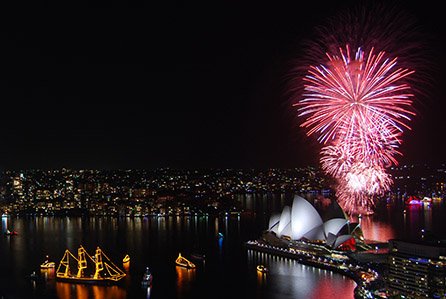 Fireworks at the Opera House